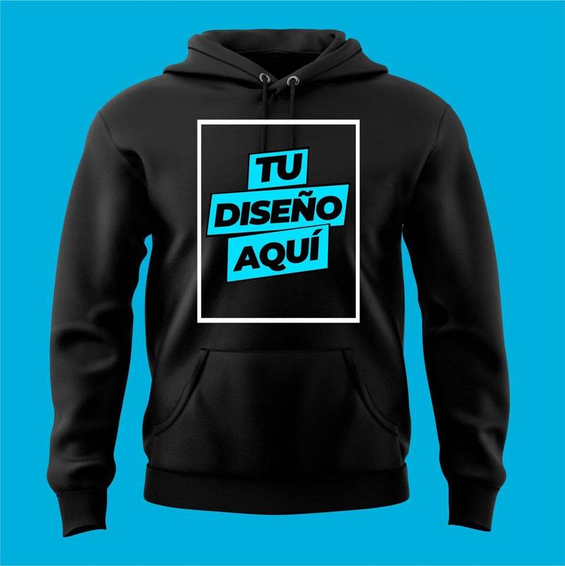 BLACK / NEGRO SUDADERA HOMBRE